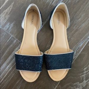 Merona Open Toed Sparkle Flats